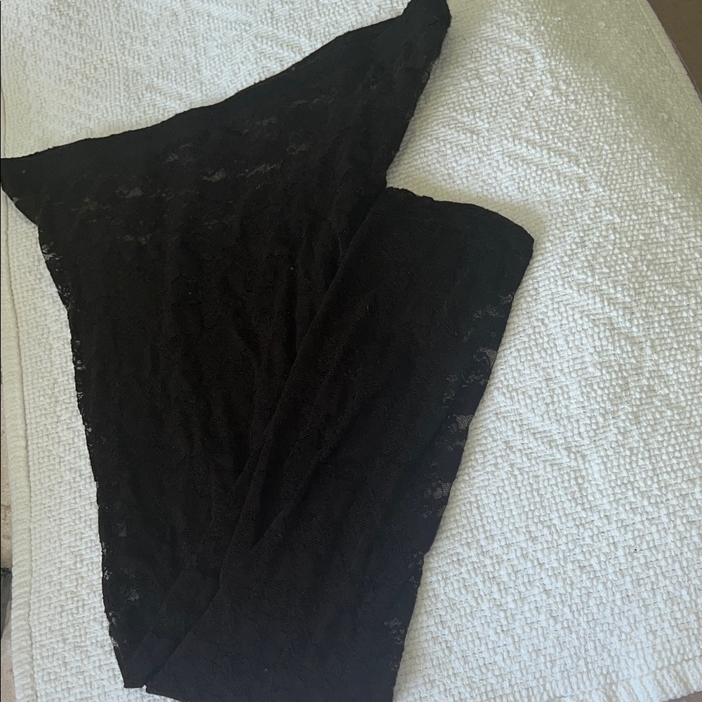 Elegant Brown Lace Women's Leggings